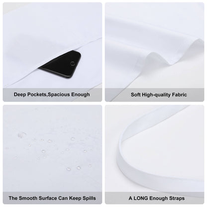 Grembiule Corto Personalizzato con Logo | Impermeabile con 3 Tasche