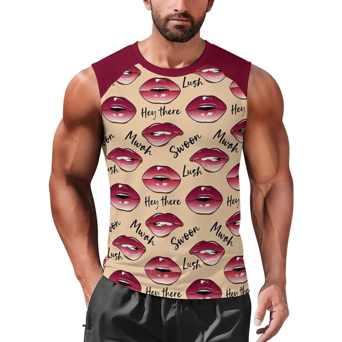 Maglia Smanicata Personalizzata Uomo | Canotta Raglan Bicolore Vestibilità Comoda