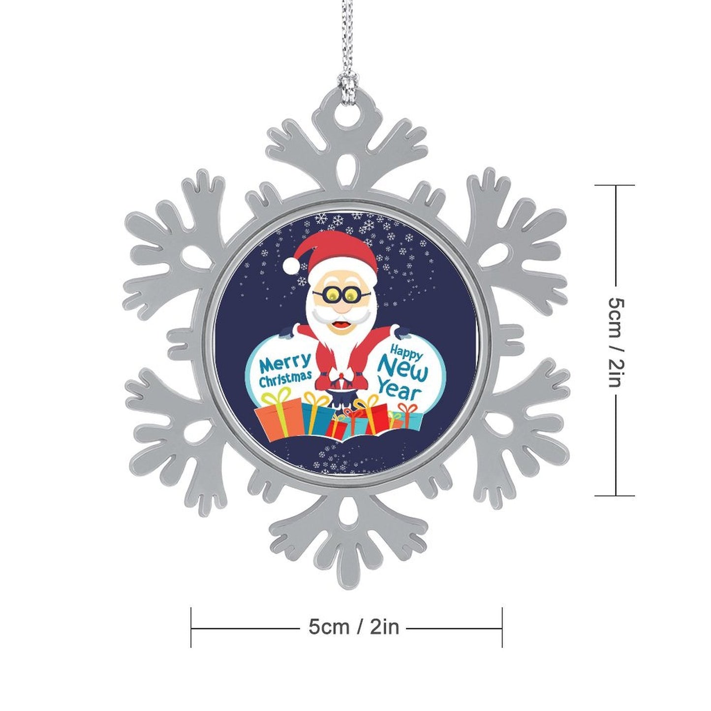 Fiocco di Neve in Metallo Personalizzato | Il Tuo Cimelio di Natale