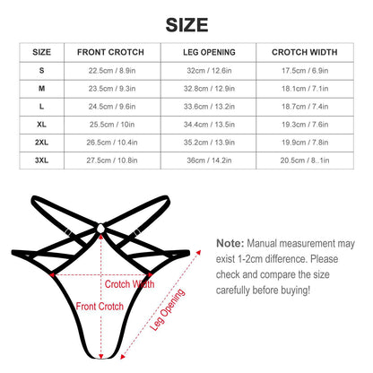 Perizoma Trasparente Personalizzato da Donna | Tanga in Rete Elastica
