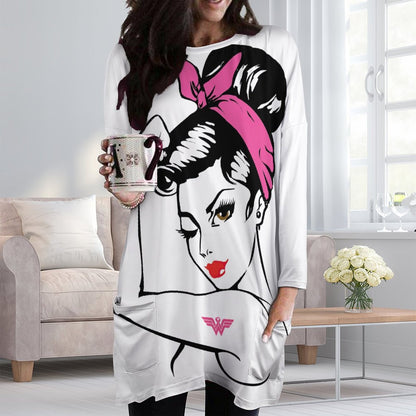 Maxi Felpa Tunica con Tasche | Perfetta per Leggings (2XS-6XL)