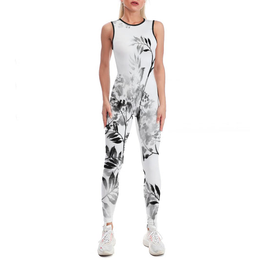 Tuta Yoga Intera con Zip Personalizzata | Unitard con Stampa