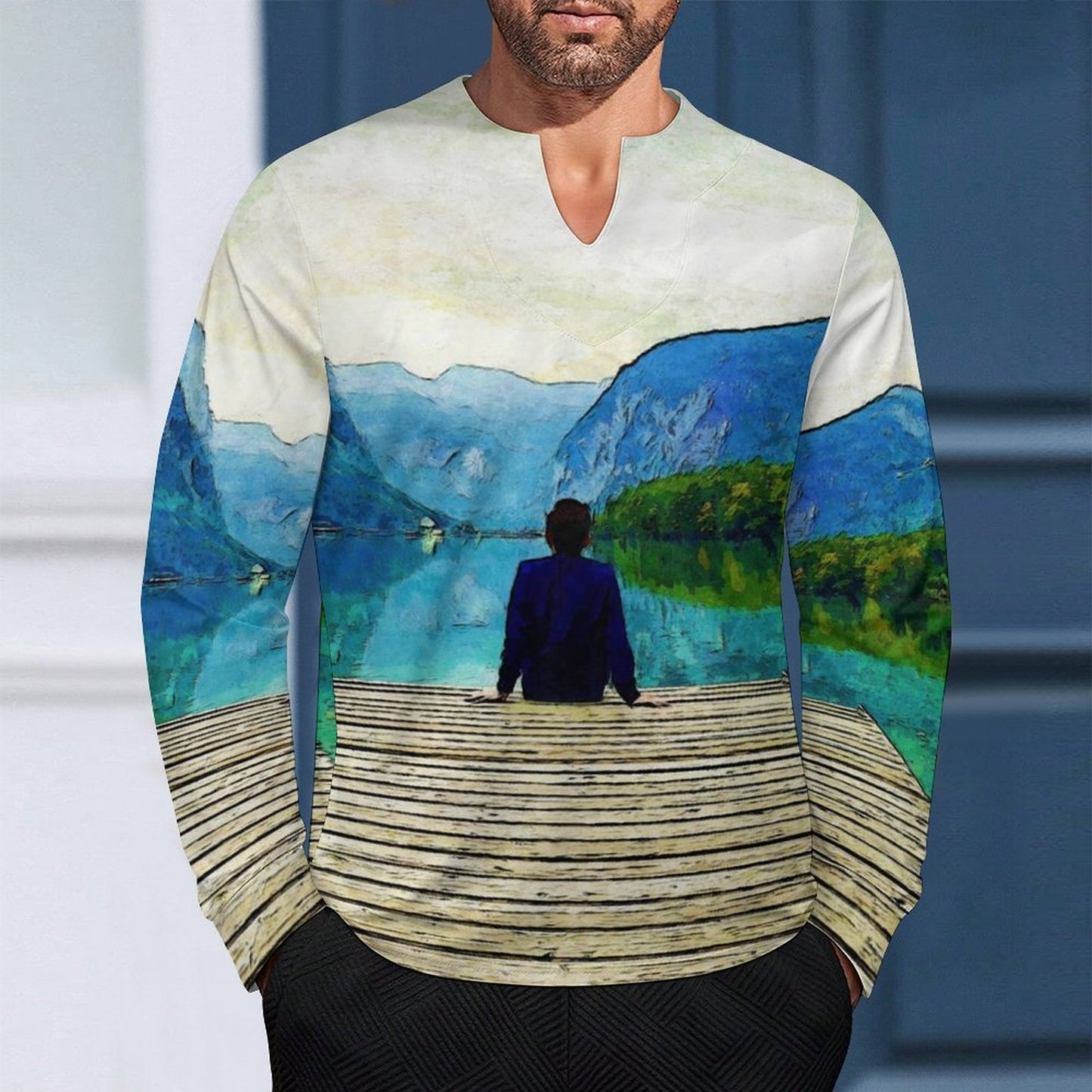 T-Shirt Uomo Manica Lunga Rinfrescante | Stampa Personalizzata