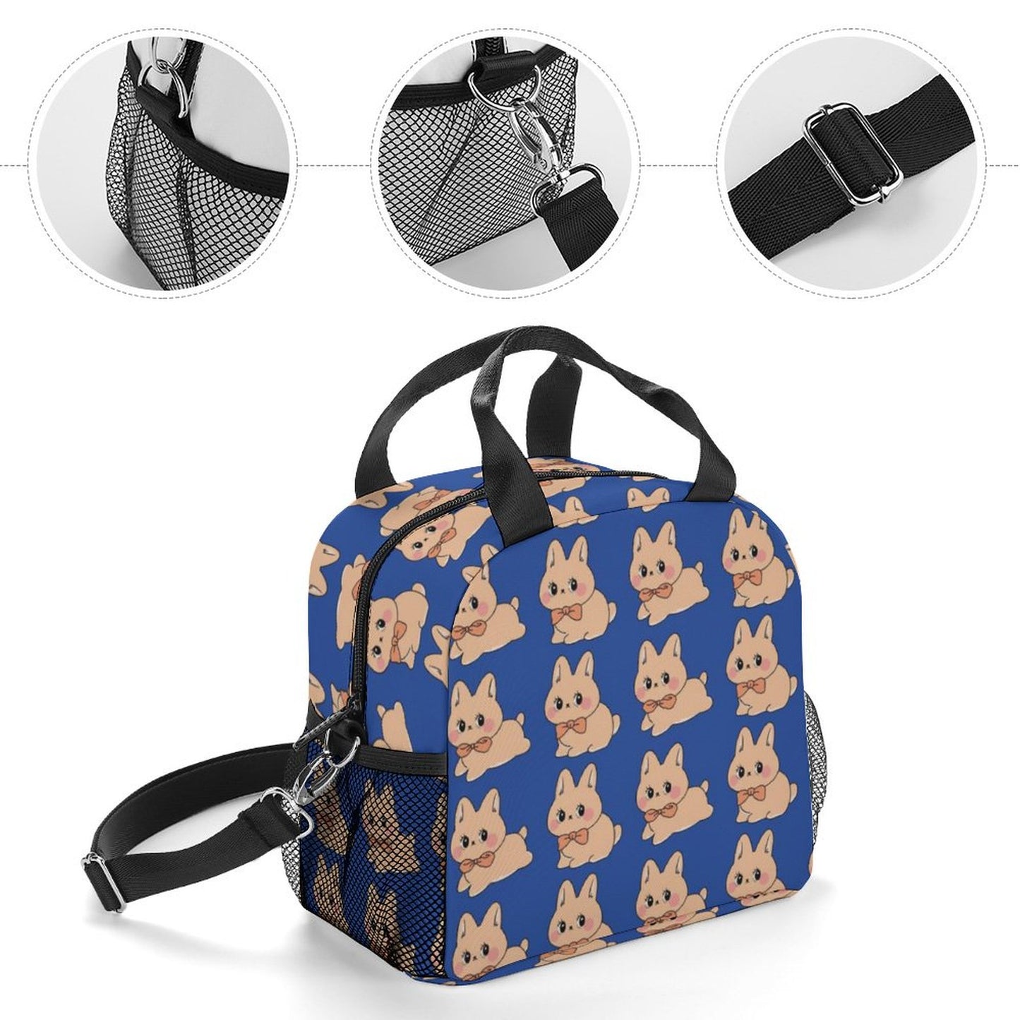 Lunch Bag Termica Crossbody | Borsa Porta Pranzo 300D Personalizzata