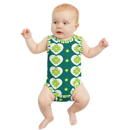 Body Neonato Personalizzato Senza Maniche in Cotone 100%