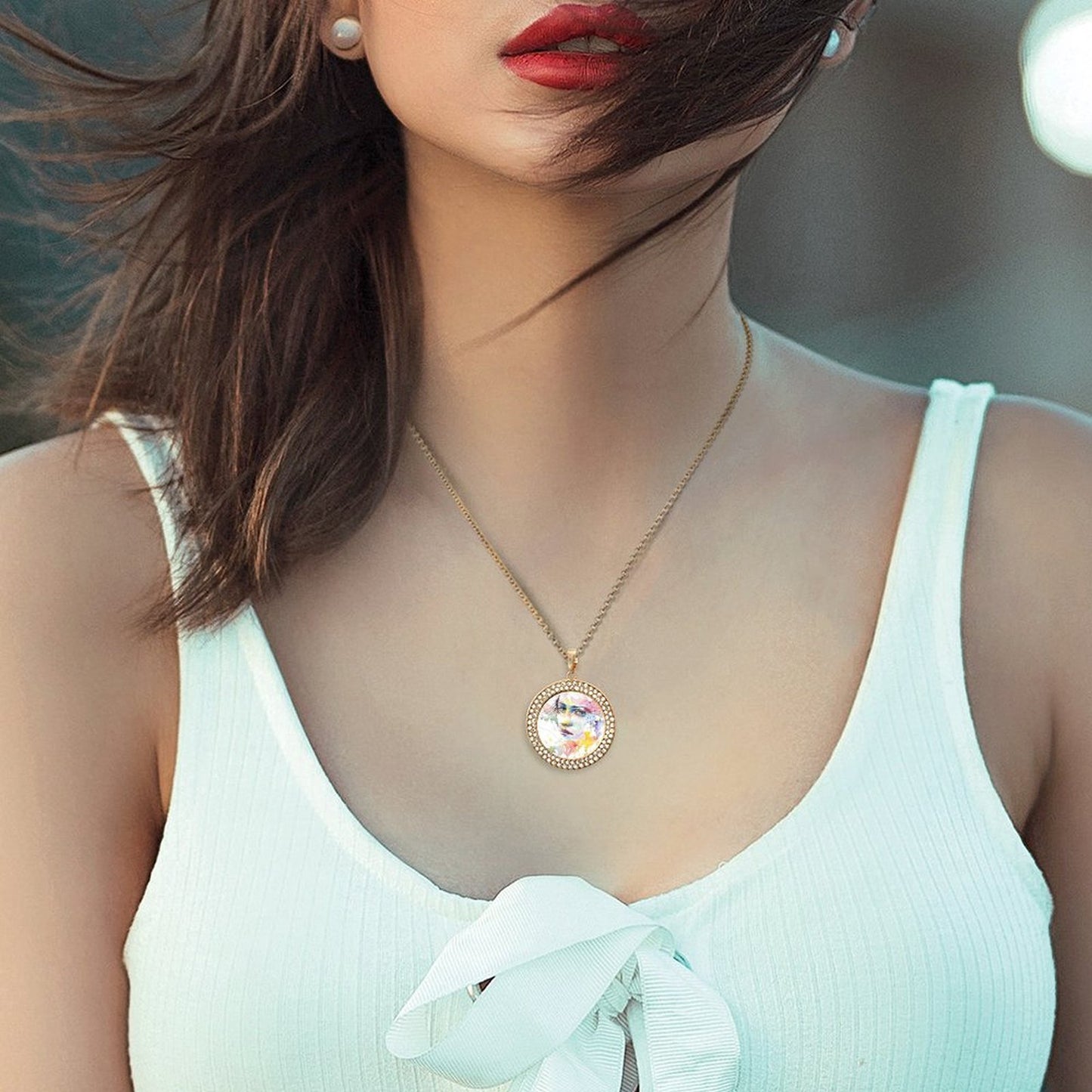 Collana a Piastrina Personalizzata in Acciaio al Titanio