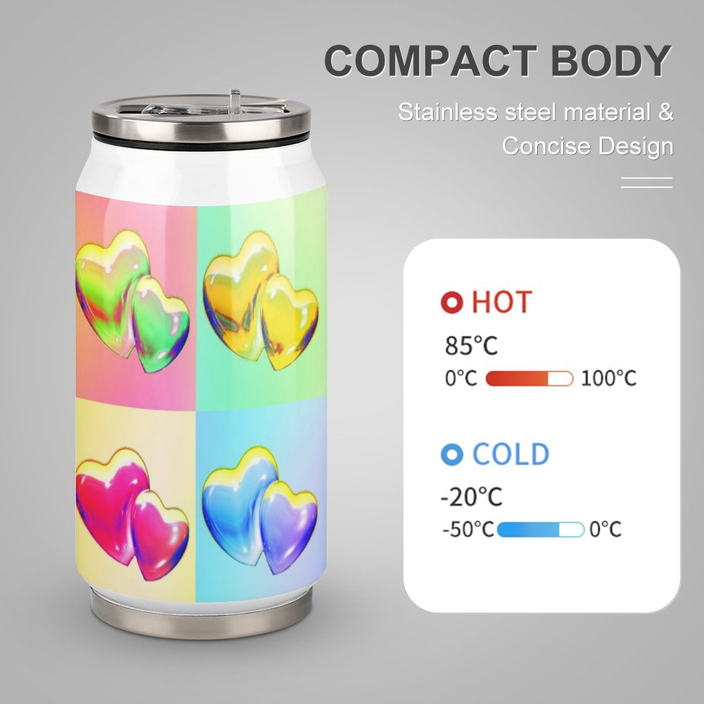 Bicchiere Termico Personalizzato | Tazza in Acciaio Inox con Stampa