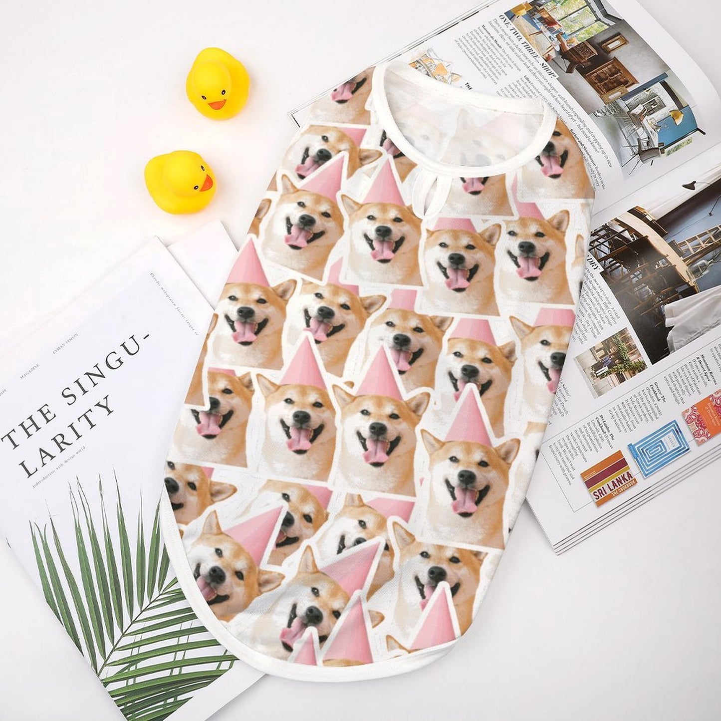 Canottiera Traspirante per Cani e Gatti con Stampa All Over Personalizzata
