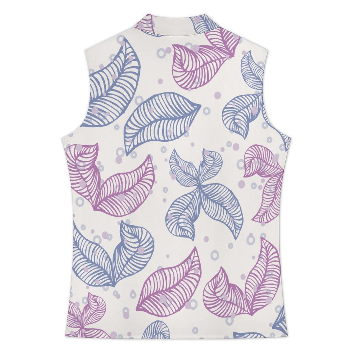 Camicia Donna Senza Maniche con Colletto e Bottoni Personalizzabile