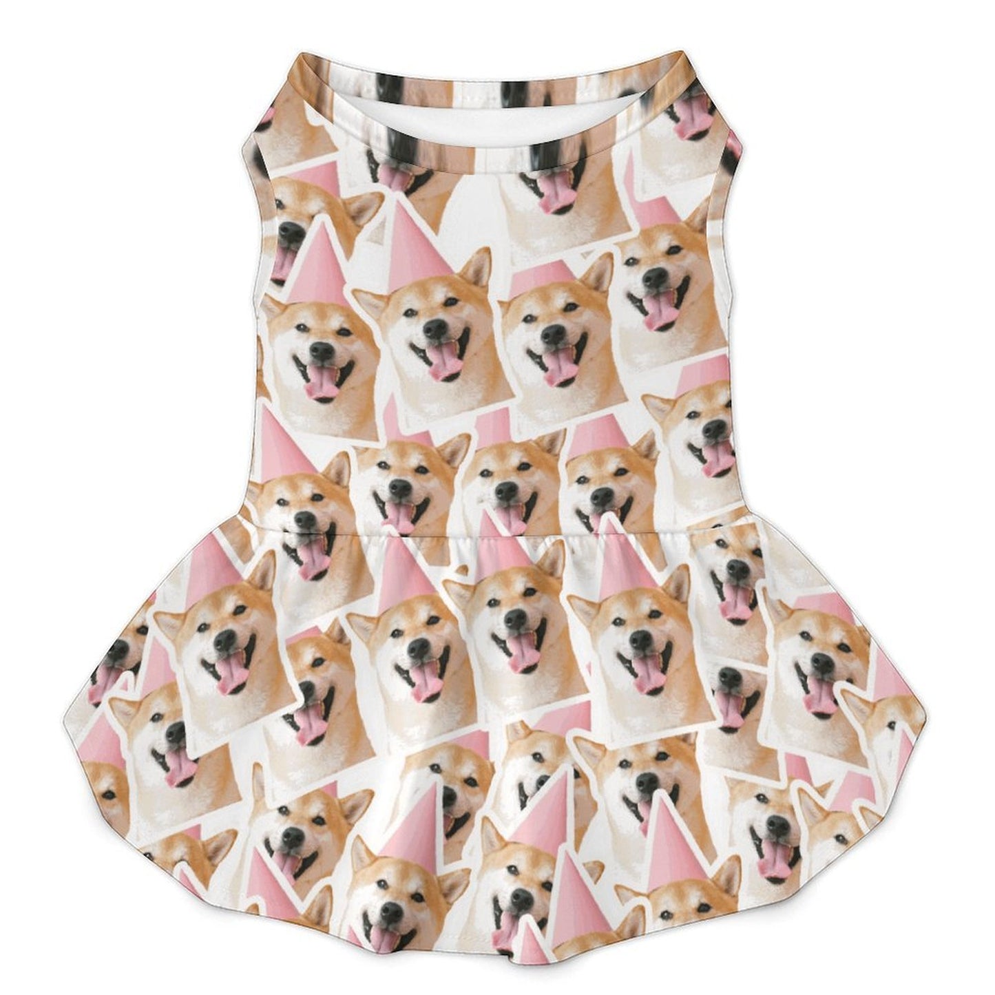 Vestito Estivo Large Taglia per Cani e Gatti con Balze e Stampa Personalizzata
