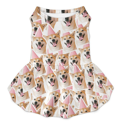 Vestito Estivo Large Taglia per Cani e Gatti con Balze e Stampa Personalizzata
