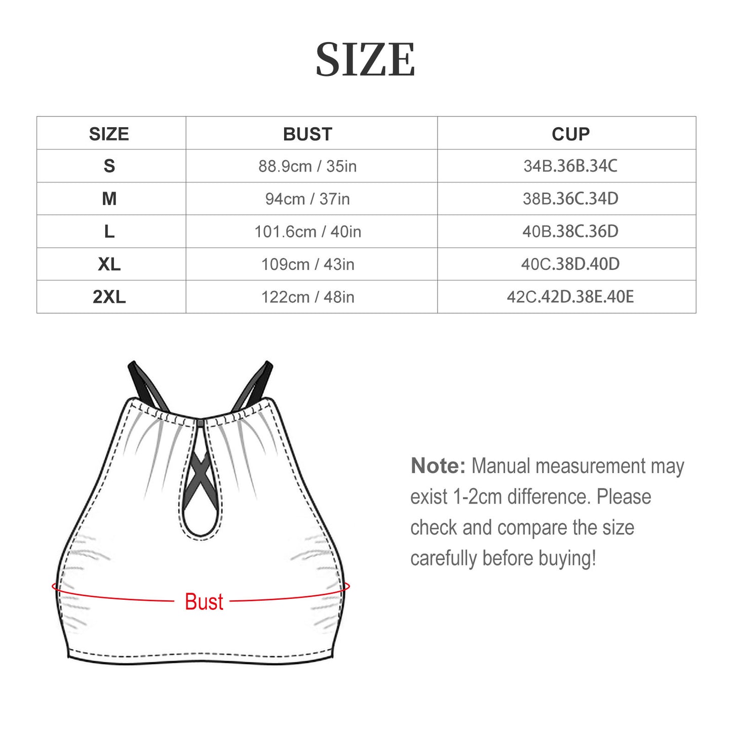 Bikini Halter Personalizzato | Costume 2 Pezzi Regolabile | Stampa HD