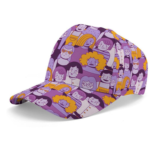 Cappellino Baseball Personalizzato per Bambini in Poliestere con Visiera Rigida e Stampa Full-Panel