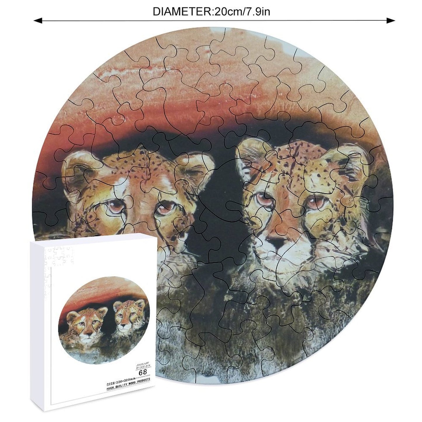 Puzzle in Legno con Forme Animali | Personalizzato con la Tua Foto