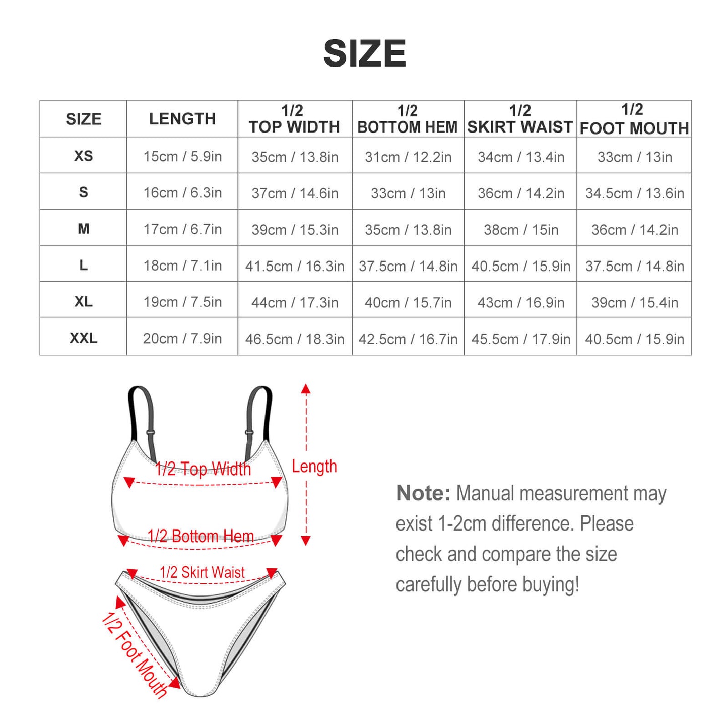 Bikini Personalizzato Donna | Costume 2 Pezzi No-Imbottitura | Stampa HD