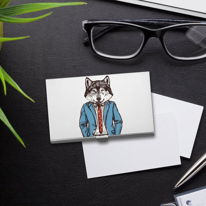 Porta Biglietti da Visita Personalizzato in Alluminio | Con Logo