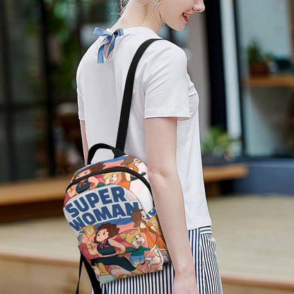 Mini Zaino Personalizzato Donna in Oxford Impermeabile con Fondo Rinforzato