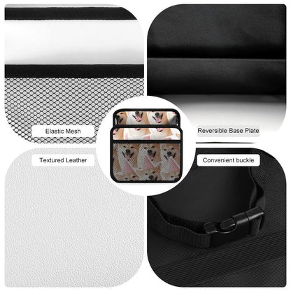 Tasca organizer per sedile auto in ecopelle PU con tasche a rete personalizzabile
