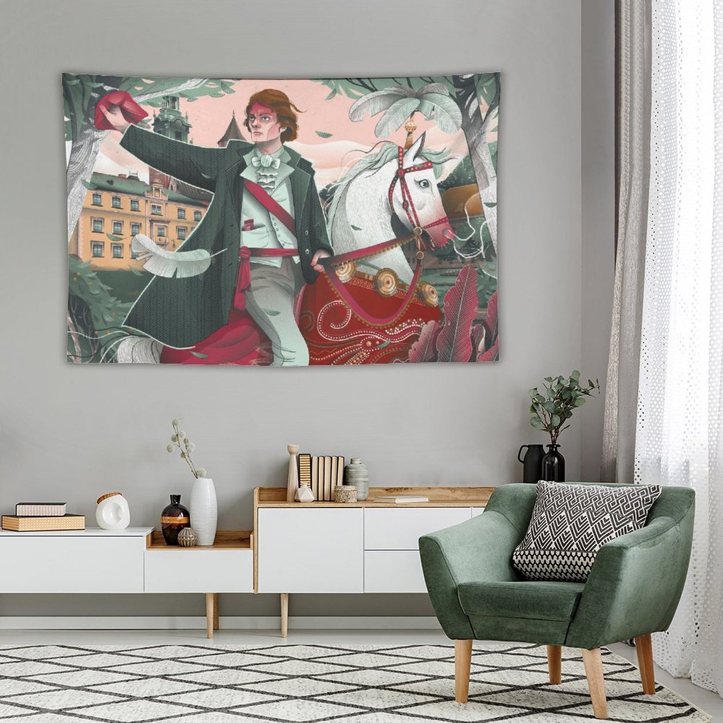 Arazzo da Parete Personalizzato | Decorazione Muro Senza Danni | Art Tapestry