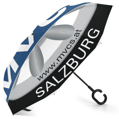 Ombrello Inverso Personalizzato per Auto | Antivento Doppio Strato Pongee