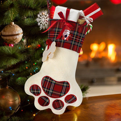Calza di Natale per Cani Personalizzata | Il Suo Posto d'Onore