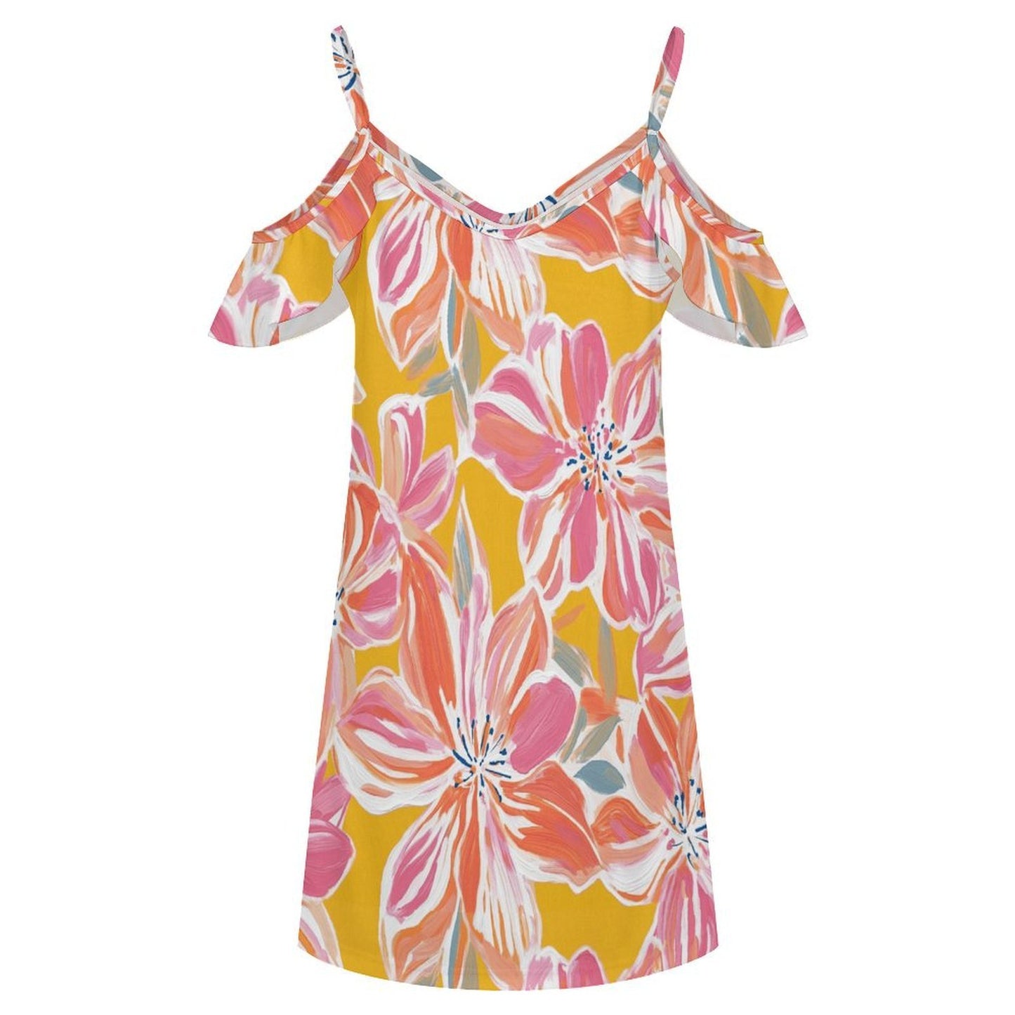 Vestito Donna Spalle Scoperte con Balze Personalizzato