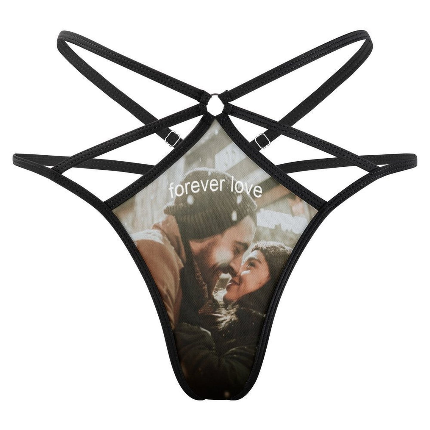 Perizoma Personalizzato in Rete | Intimo Sexy "Vedo-Non-Vedo" | Stampa Foto
