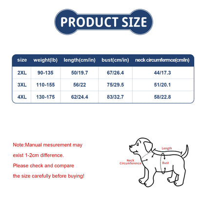 Felpa con Cappuccio Personalizzabile per Cani di Taglia Grande
