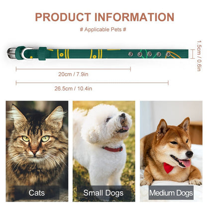 Collare Personalizzato per Cani in Tessuto Oxford | Accessorio Regolabile per Cuccioli e Taglie Piccole