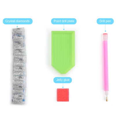 Crea il Tuo Ritratto-Mosaico | Diamond Painting su Telaio (Quadrato)