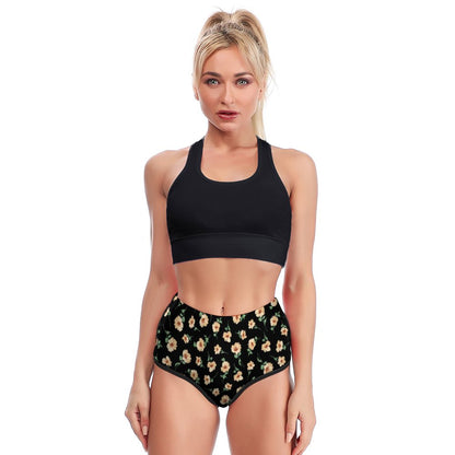 Shorts Yoga Vita Alta Personalizzati | Pantaloncini Fitness con Stampa