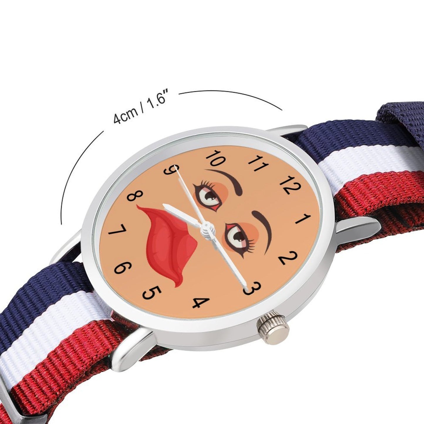 Orologio NATO Style Personalizzato con Cinturino in Nylon Tricolore