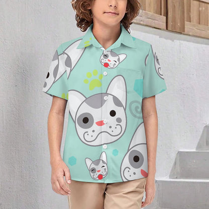 Camicia Bambino Personalizzata Maniche Corte | Stampa Foto su Camicia