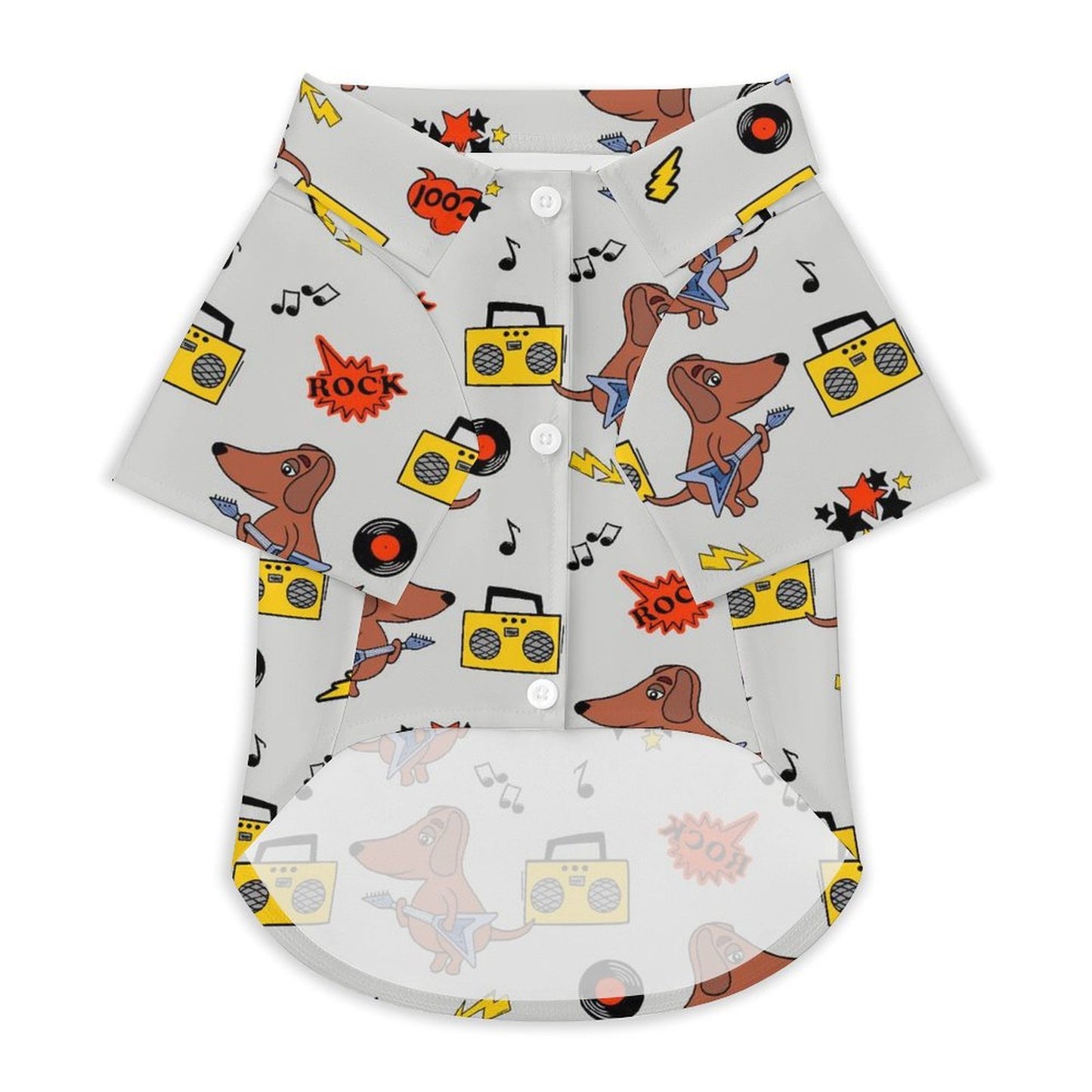 Camicia con Colletto per Animali in Tessuto Elasticizzato Personalizzata