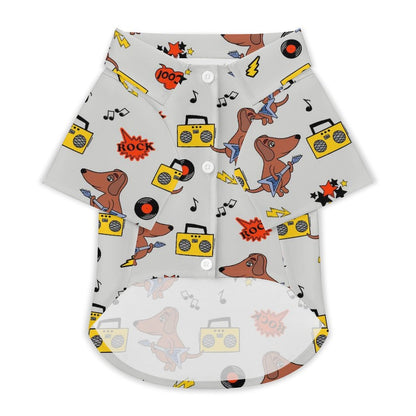 Camicia con Colletto per Animali in Tessuto Elasticizzato Personalizzata