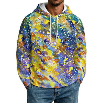 Felpa con Cappuccio Uomo Manica Raglan Personalizzabile