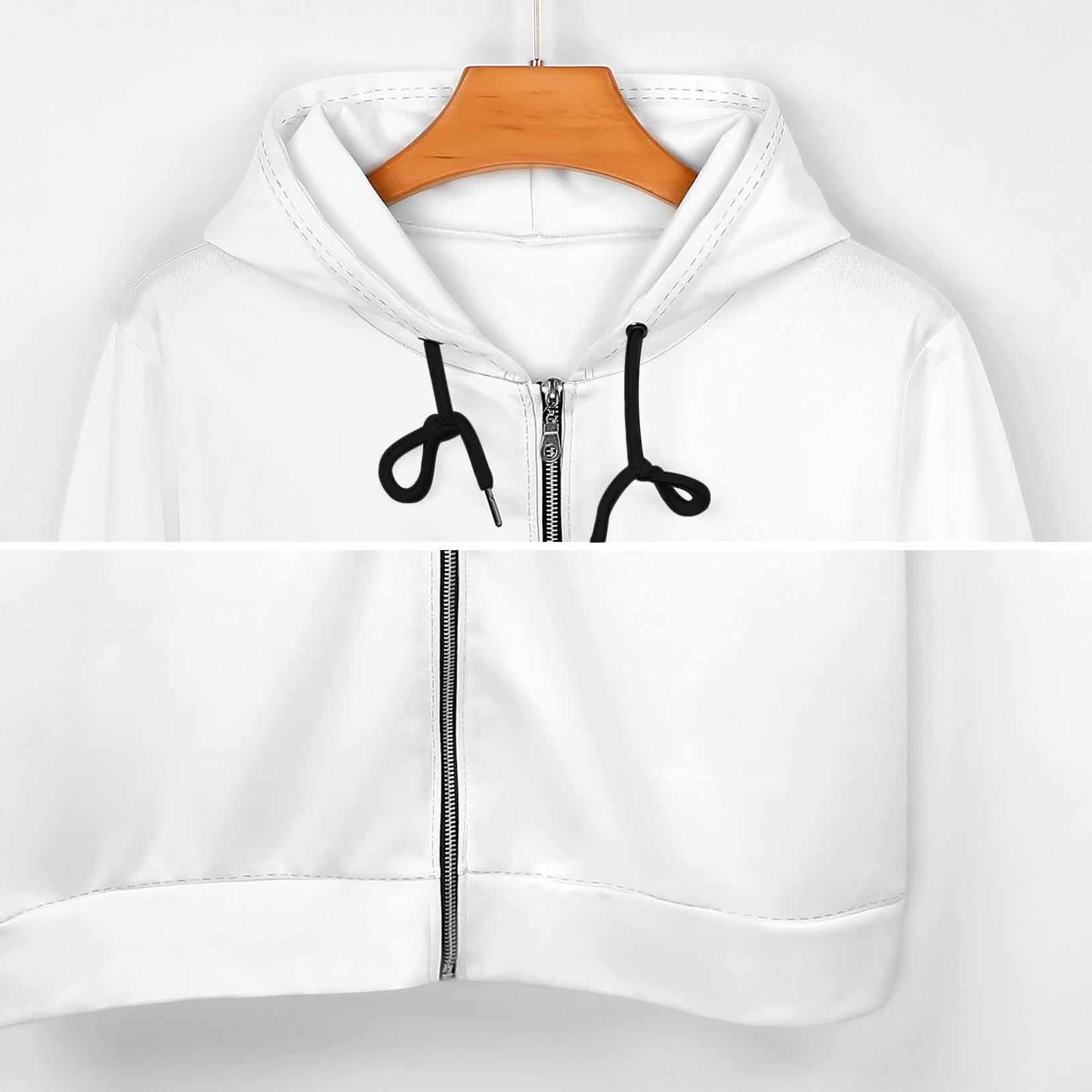 Felpa Lunga con Zip e Cappuccio | Giacca Felpa Donna Personalizzata