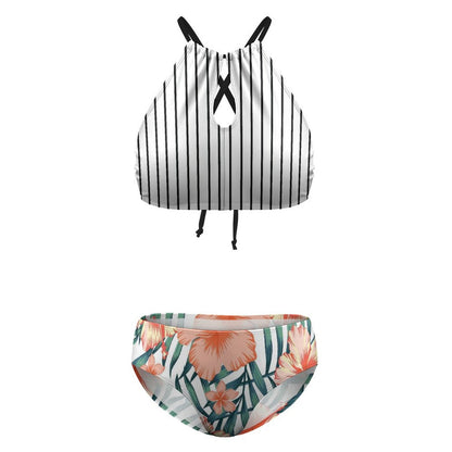 Bikini Personalizzato Allacciato al Collo | Costume da Bagno Halter Top