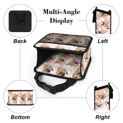 Tasca organizer per sedile auto in ecopelle PU con tasche a rete personalizzabile