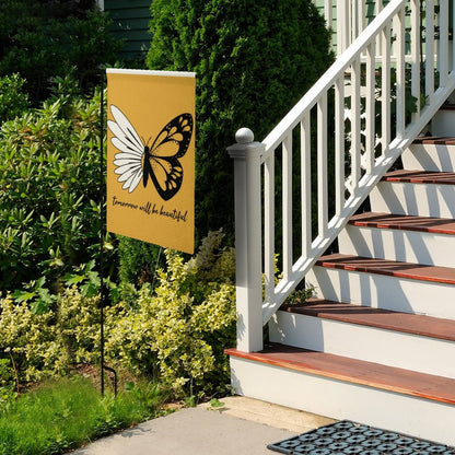 Bandiera da Ingresso in Lino Personalizzata | Il Tuo Messaggio di Benvenuto