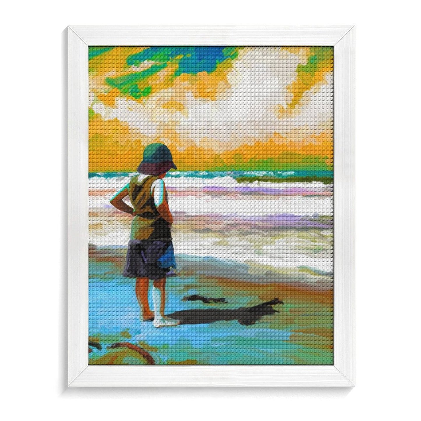 Crea il Tuo Ritratto-Mosaico | Diamond Painting su Telaio (Quadrato)