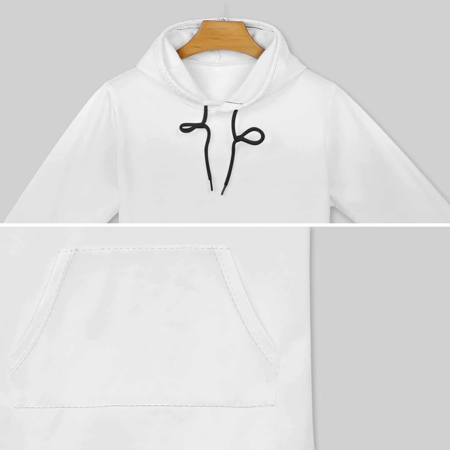 Abito Felpa con Cappuccio Donna | Vestito Hoodie con Tasca (S-5XL)