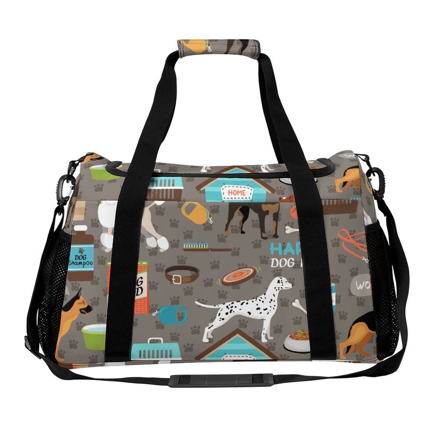 Borsa Weekender Personalizzata in Twill con Tracolla Removibile e Stampa su Misura