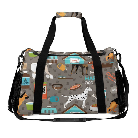 Borsa Weekender Personalizzata in Twill con Tracolla Removibile e Stampa su Misura