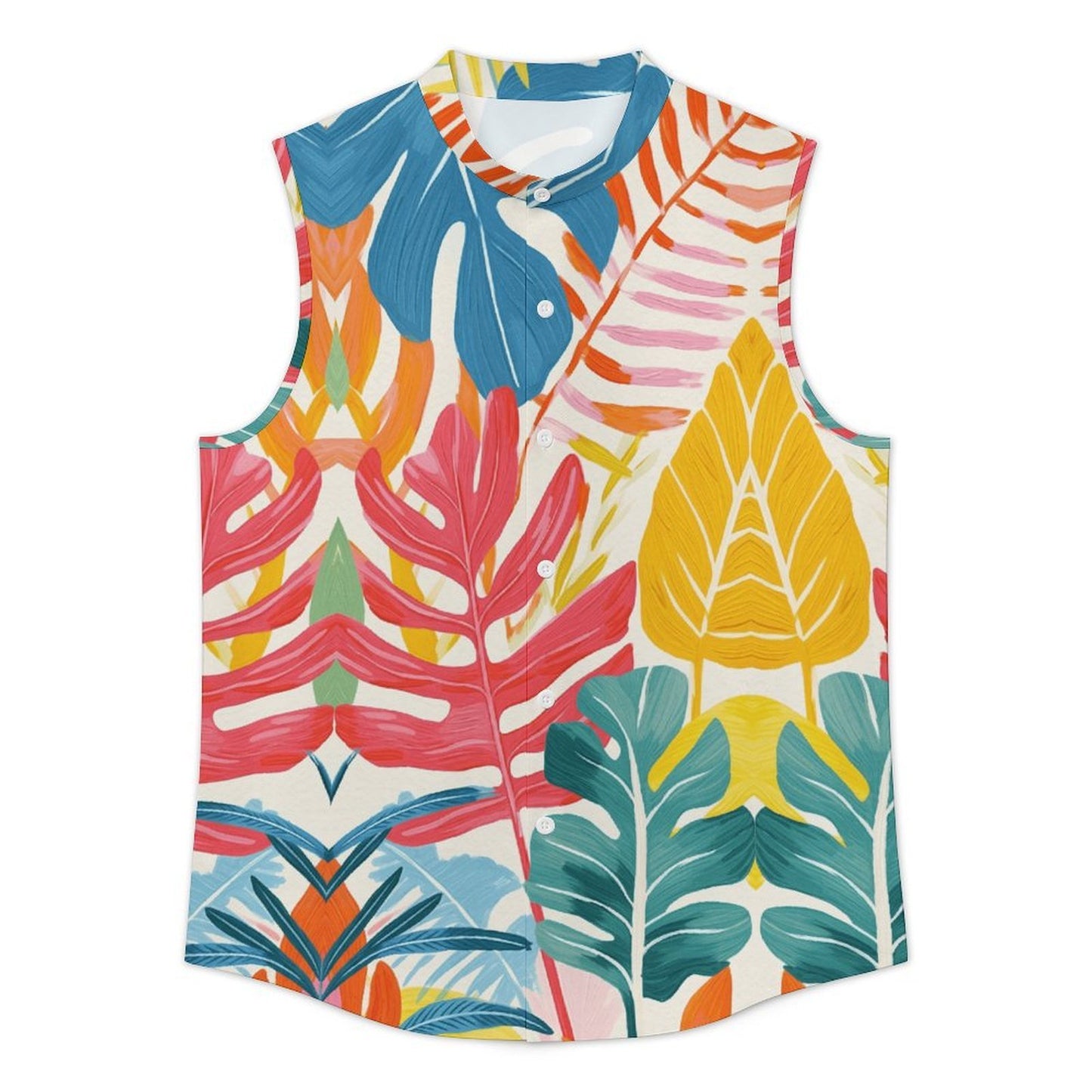 Camicia Smanicata da Uomo Personalizzata con Bottoni