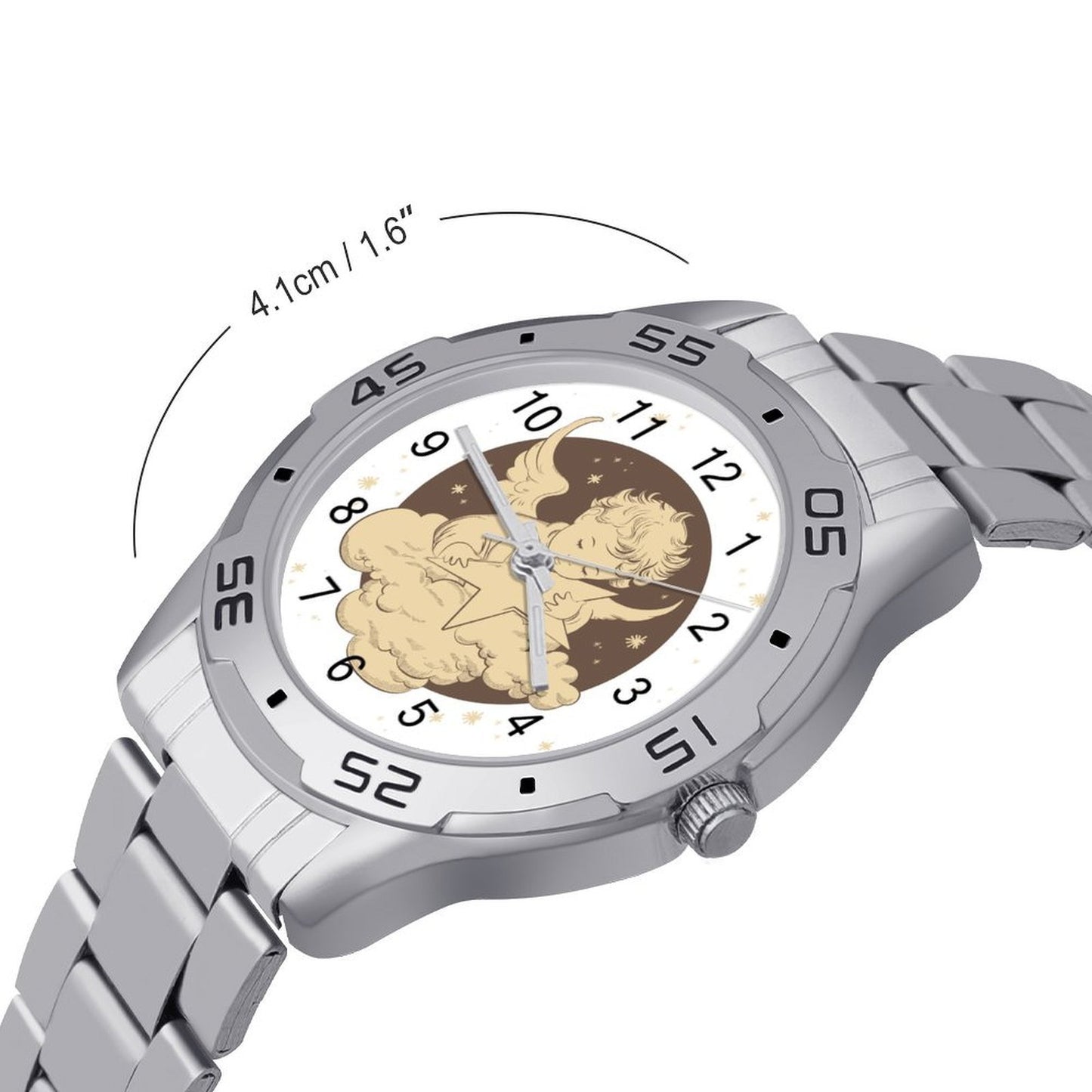 Orologio Business Personalizzato con Bracciale in Acciaio e Chiusura a Farfalla