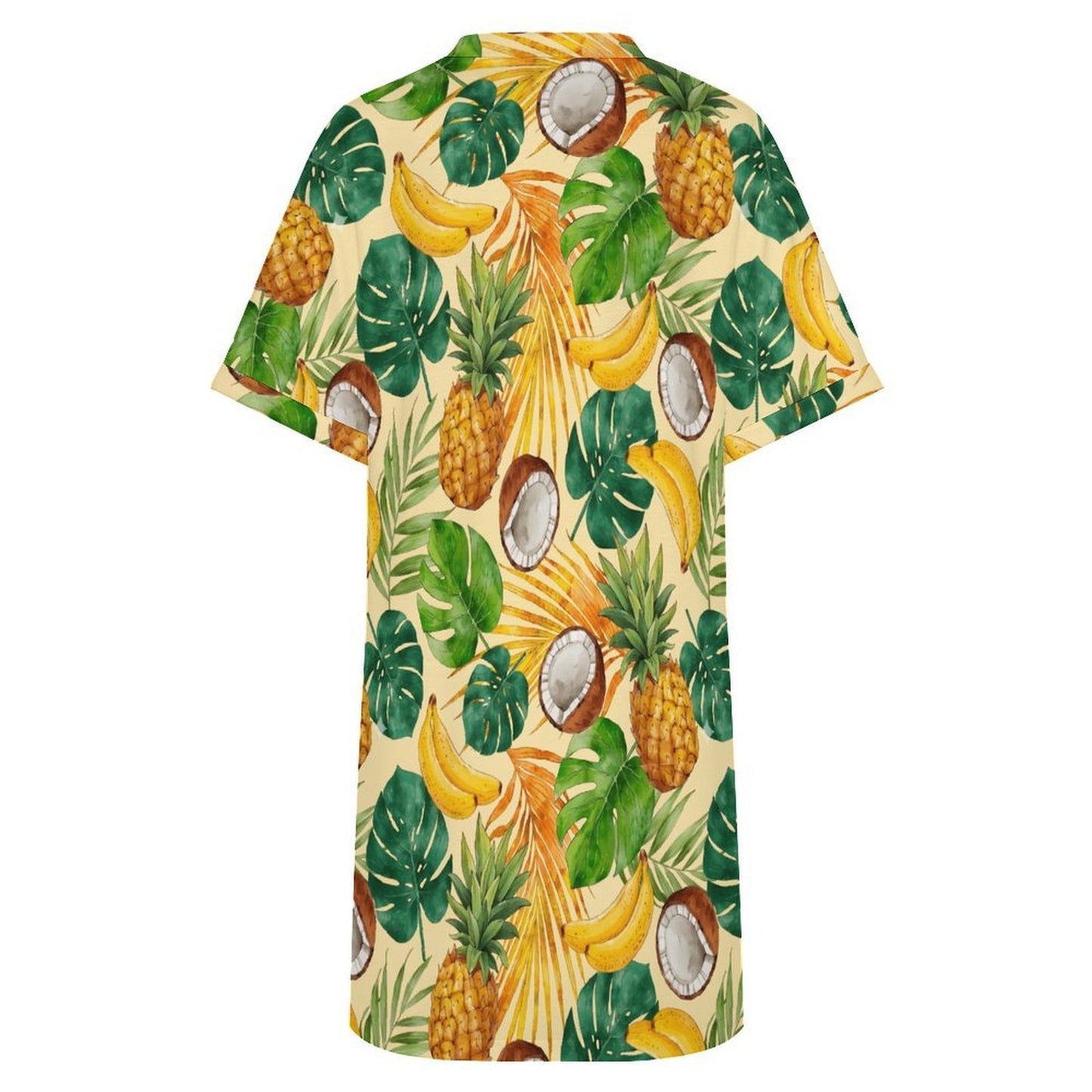 Abito Casual Donna Scollo V con Stampa Personalizzata