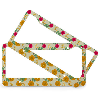 Set 2 Portatarga Personalizzati con Foto | Alluminio Slim per Targa USA