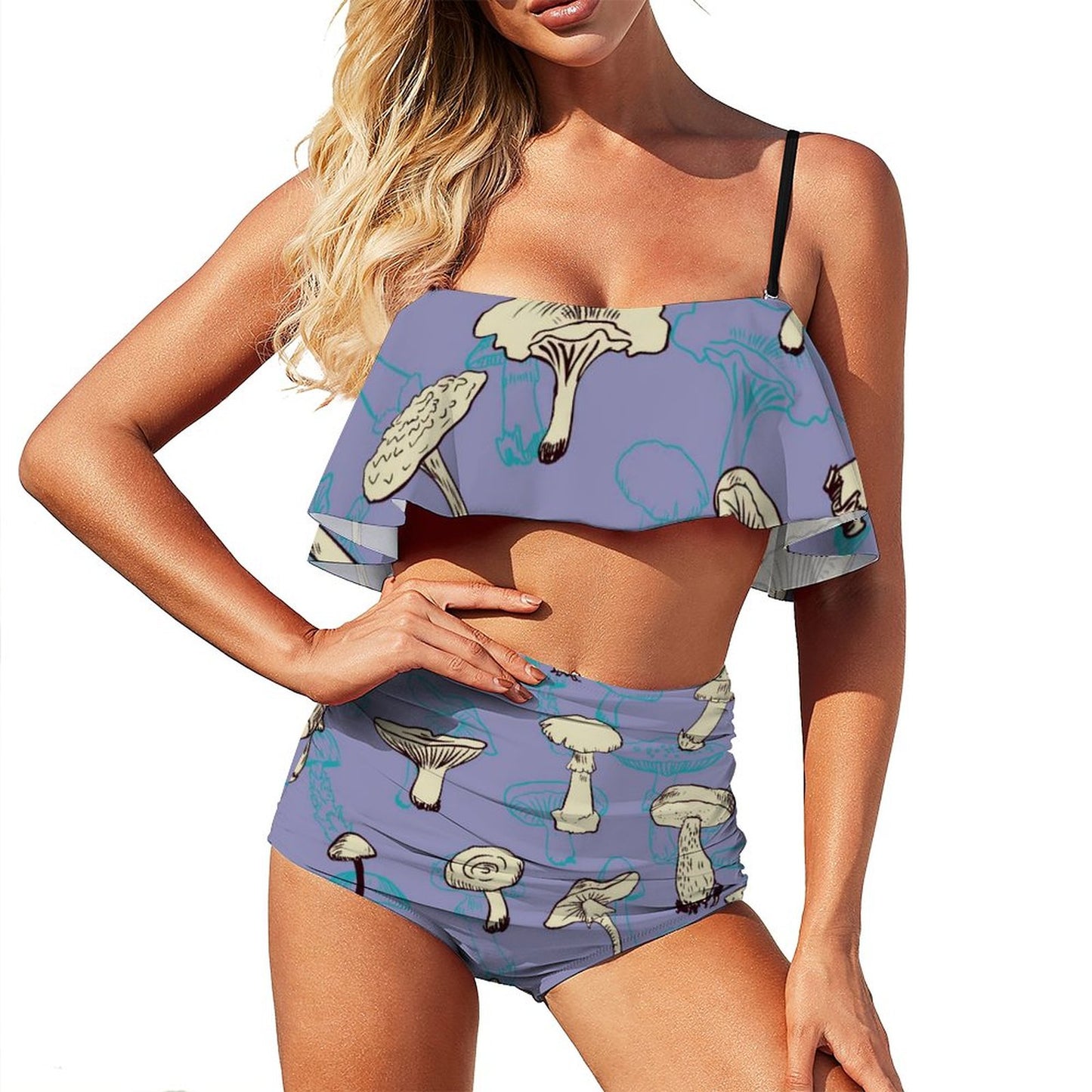 Bikini con Volant Personalizzato | Costume Due Pezzi con Stampa