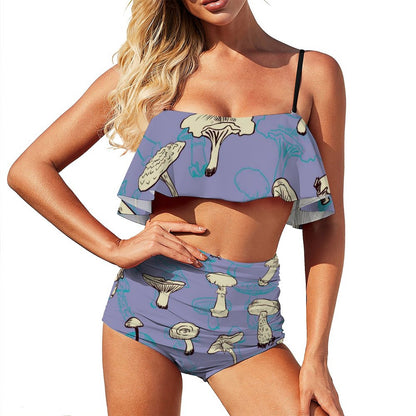 Bikini con Volant Personalizzato | Costume Due Pezzi con Stampa